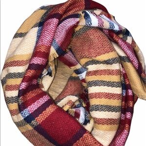 Gorgeous Fall tartan plaid blanket scarf
